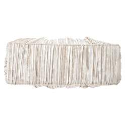 Pre Owned Aigner Metallic Beige/Bronze Fabric Small Pleated Shoulder Bag