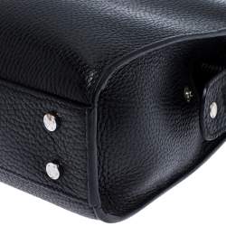 Pre Owned Aigner Black Leather Cybill Tote