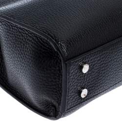 Pre Owned Aigner Black Leather Cybill Tote