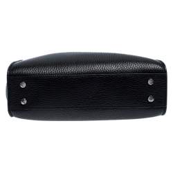 Pre Owned Aigner Black Leather Cybill Tote