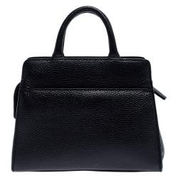 Pre Owned Aigner Black Leather Cybill Tote