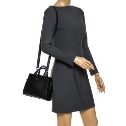 Pre Owned Aigner Black Leather Cybill Tote