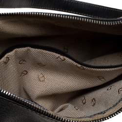 Pre Owned Aigner Black Leather Shoulder Bag