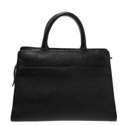 Pre Owned Aigner Black Leather Cybill Tote