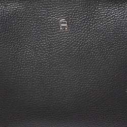 Pre Owned Aigner Black Leather Cybill Tote