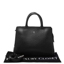 Pre Owned Aigner Black Leather Cybill Tote