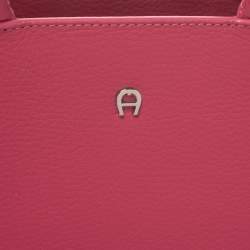 Aigner Pink Leather Cybill Tote