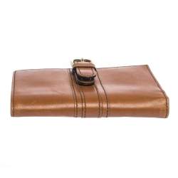 Aigner Tan Leather Compact Wallet