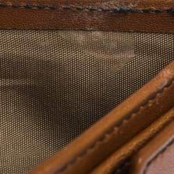 Aigner Tan Leather Compact Wallet