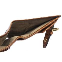 Aigner Tan Leather Compact Wallet