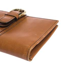 Aigner Tan Leather Compact Wallet