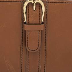 Aigner Tan Leather Compact Wallet