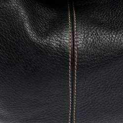 Pre Owned Aigner Black Leather Hobo
