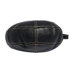 Pre Owned Aigner Black Leather Hobo