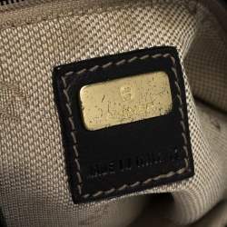 Pre Owned Aigner Black Leather Hobo