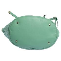 Pre Owned حقيبة هوبو أيغنر جيب أمامي جلد أخضر 