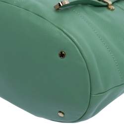 Pre Owned حقيبة هوبو أيغنر جيب أمامي جلد أخضر 