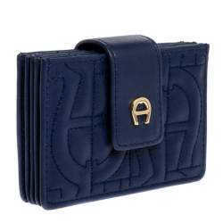 مملوكة مسبقًا حافظة بطاقات أيغنر جلد مبطن أزرق