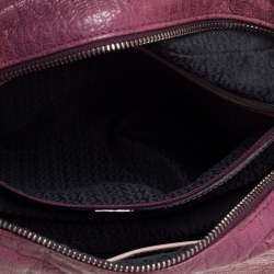 Pre Owned Aigner Bicolor Leather Turnlock Flap Hobo