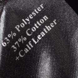 Pre Owned حقيبة ساتشل أيغنر جلد وكانفاس شهيرة سوداء