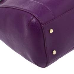 Pre Owned حقيبة هوبو أيغنر كافالينا جلد بنفسجية
