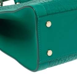 Pre Owned حقيبة أيغنر يد علوية كافالينا جلد خضراء