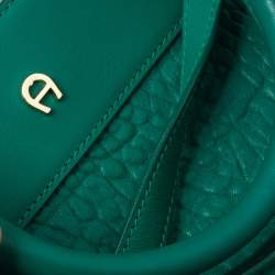 Pre Owned حقيبة أيغنر يد علوية كافالينا جلد خضراء