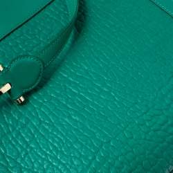 Pre Owned حقيبة أيغنر يد علوية كافالينا جلد خضراء