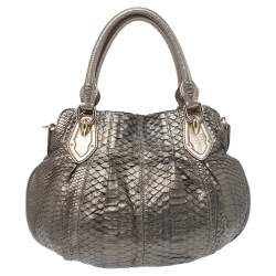 Aigner Metallic Python Hobo