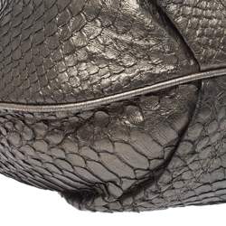 Aigner Metallic Python Hobo