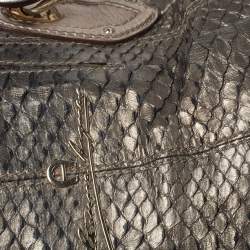 Aigner Metallic Python Hobo