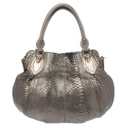 Aigner Metallic Python Hobo