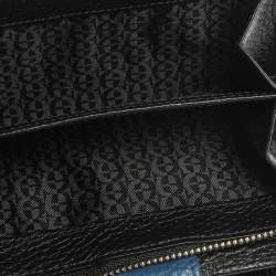 Pre Owned Aigner Blue Leather Diadora Compact Wallet