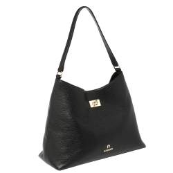 مملوكة مسبقًا حقيبة كتف أيغنر جلد أسود