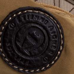 مملوكة مسبقًا Aigner Monogram Canvas And Leather Front Pocket Baguette Shoulder Bag