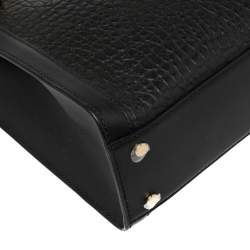 Pre Owned حقيبة يد أيغنر كافالينا جلد محبب سوداء