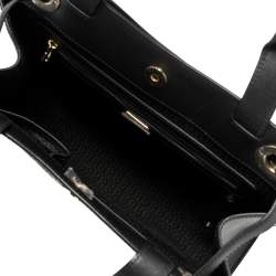 Pre Owned حقيبة يد أيغنر كافالينا جلد محبب سوداء