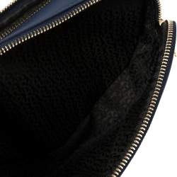 Pre Owned Aigner Deep Blue Leather Diadora Belt Bag