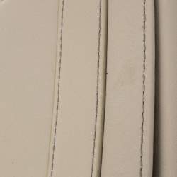 Pre Owned Aigner Grey Leather Flap Continental Wallet