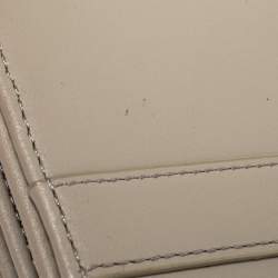 Pre Owned Aigner Grey Leather Flap Continental Wallet