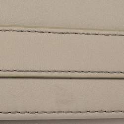 Pre Owned Aigner Grey Leather Flap Continental Wallet