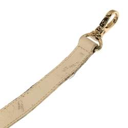 Pre Owned Aigner Beige Leather Woven Detail Cavallina Top Handle Bag