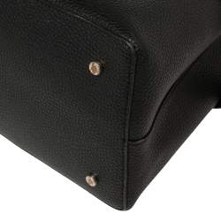 مملوكة مسبقًا حقيبة يد إيغنر جلد سوداء