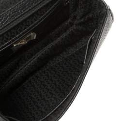 Pre Owned Aigner Green/Black Leather Diadora Shoulder Bag