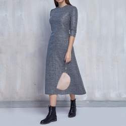 Pre Owned Aigner Blush Pink Leather Wristlet Pouch