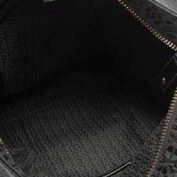 Pre Owned Aigner Black Monogram Fabric Hobo