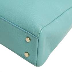 Pre Owned Aigner Mint Green Leather Satchel