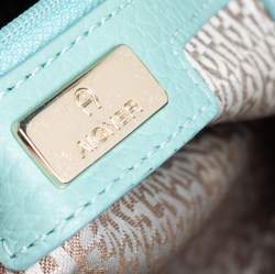 Pre Owned Aigner Mint Green Leather Satchel