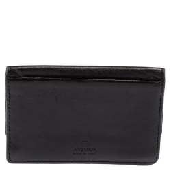 Aigner Black Leather Card Holder