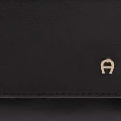 Aigner Black Leather Card Holder